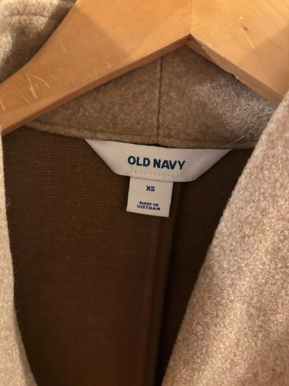 Old Navy Women's Long-Line Camel Color Cardigan Coat - EUC ~ Extra Small